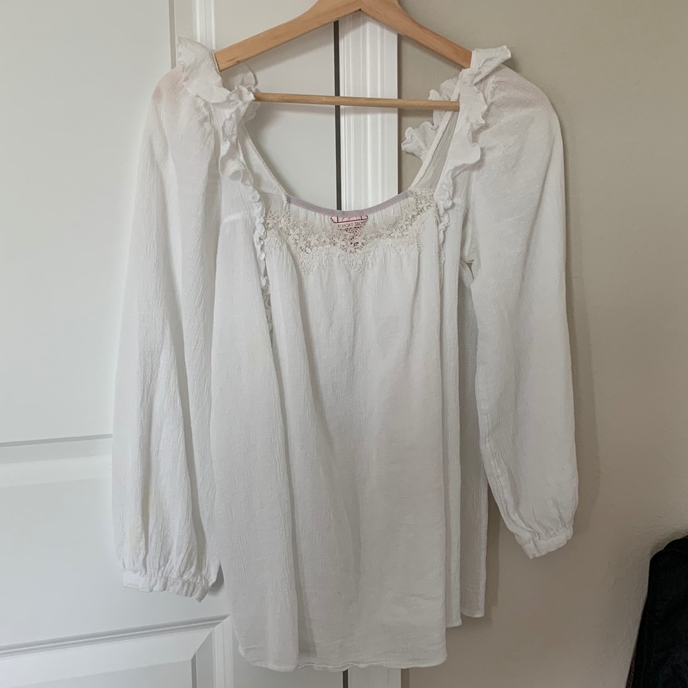 Romantic Puff Sleeve Pyjama Top